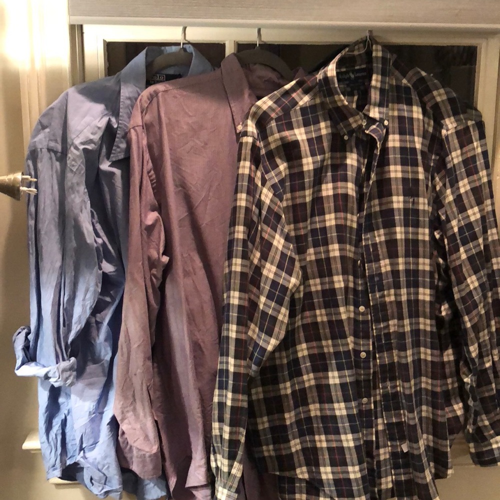 Set of 3 gently used long sleeved POLO